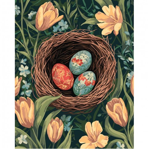 Картина за номерами "Весняна знахідка" 40*50см, в термопакеті, ТМ ART Craft, Україна