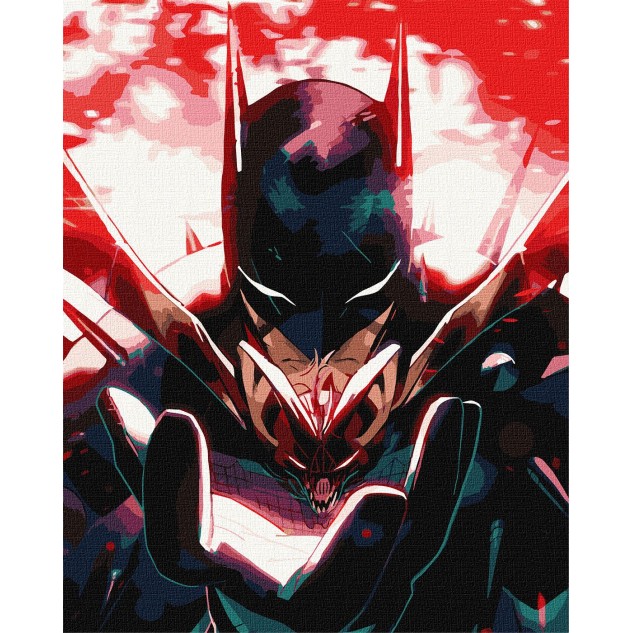 Картина за номерами WB "Batman: Темний Лицар з фарбами металік" 40*50см, термопакет, ТМ Ідейка, Укра
