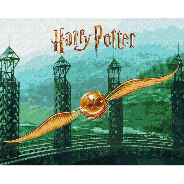 Картина за номерами WB "Harry Potter: Золотий Снітч з фарбами металік extra" 40*50см, термопакет, ТМ