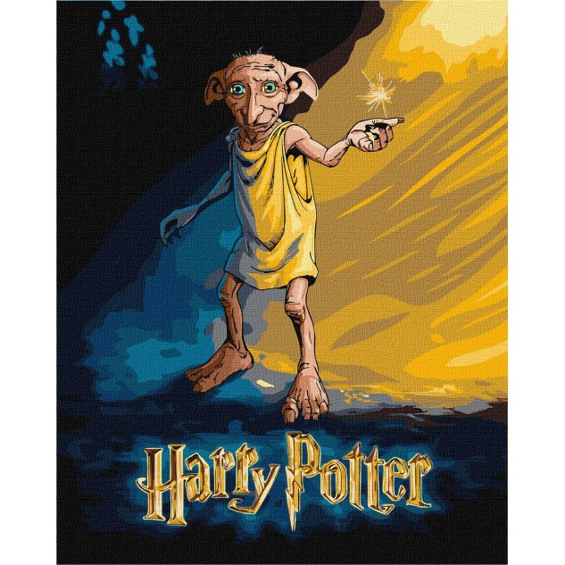 Картина за номерами WB "Harry Potter: Постер з Добі" 40*50см, термопакет, ТМ Ідейка, Україна