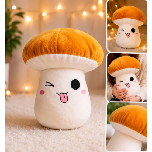 М'яка іграшка "Гриб" Боровик коричневий 26*25см, ТМ Dreamtoys
