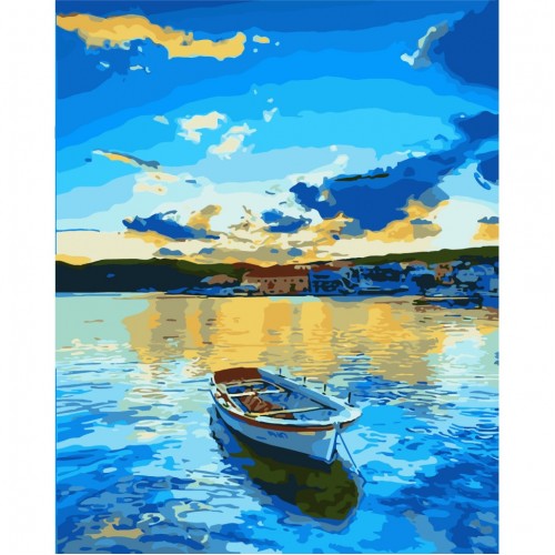 Картина за номерами "Затишний світанок" лак 40*50см, термопакет, ТМ ART Craft