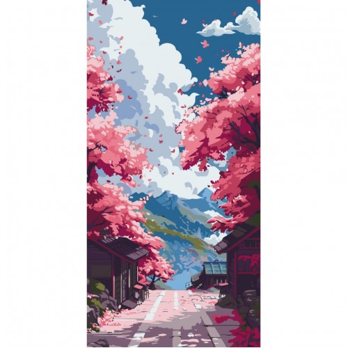 Картина за номерами "Весняний краєвид" 40*80см, термопакет, ТМ ART Craft
