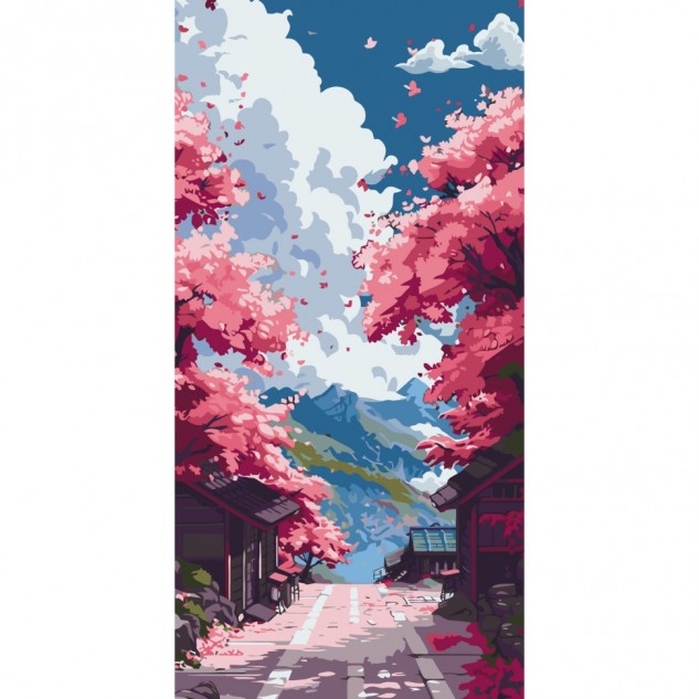 Картина за номерами "Весняний краєвид" 40*80см, термопакет, ТМ ART Craft