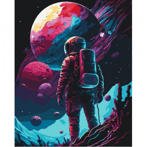 Картина за номерами "Самотній мандрівник" 40*50см, термопакет, ТМ ART Craft