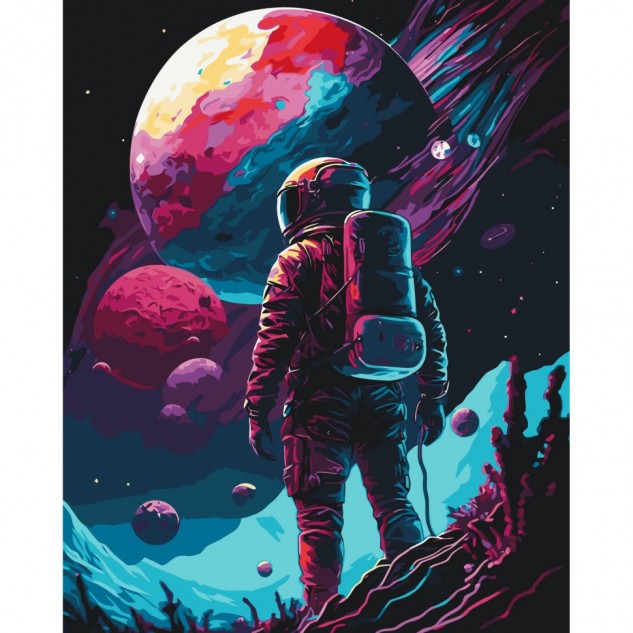 Картина за номерами "Самотній мандрівник" 40*50см, термопакет, ТМ ART Craft