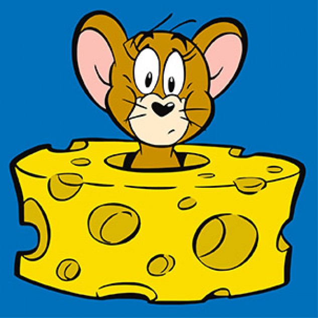 Картина за номерами для дітей WB "Tom and Jerry: Любитель сиру" 25*25см, термопакет, ТМ Ідейка