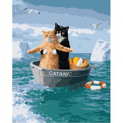 Картина за номерами "Котанік" 40*50см, термопакет, ТМ ART Craft