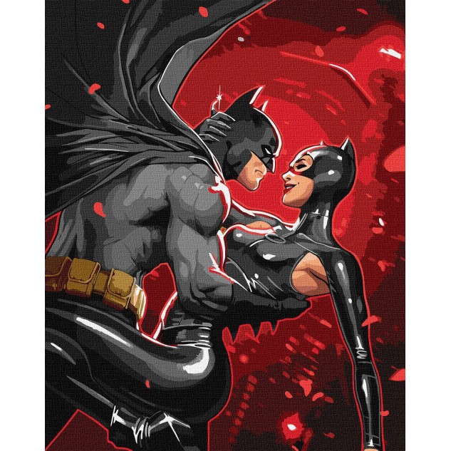 Картина за номерами WB "Batman: Нічне полум'я" 40*50см, в термопакете, ТМ Ідейка