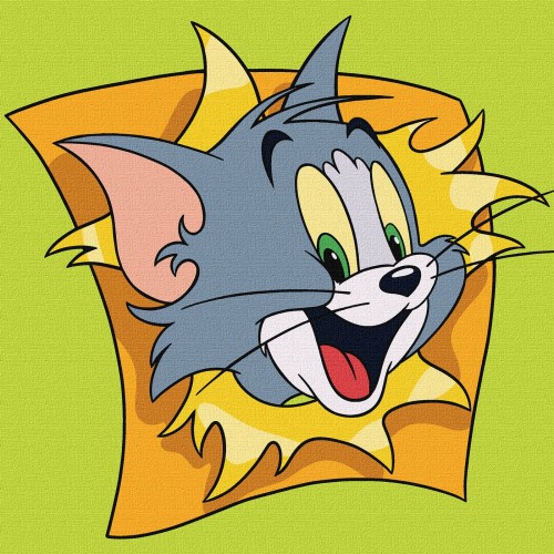 Картина за номерами для дітей WB "Tom and Jerry: Веселі пригоди" 25*25см, в термопакете, ТМ Ідейка
