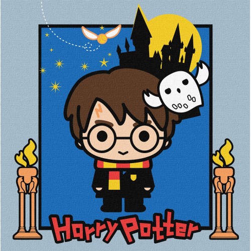Картина за номерами для дітей WB "Harry Potter: Таємниці замку" 25*25см, в термопакете, ТМ Ідейка