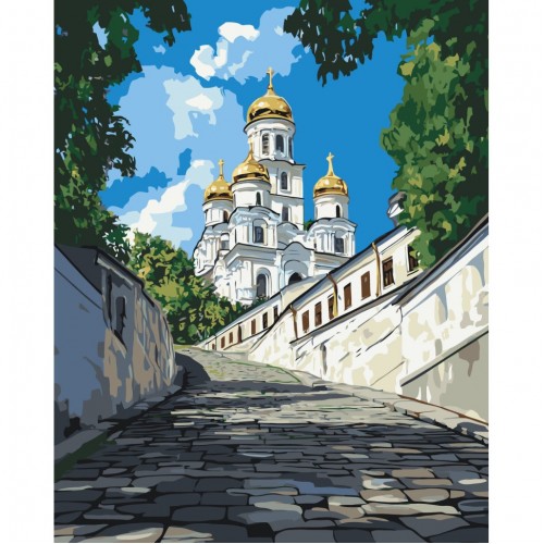 Картина за номерами "Шлях до собору" 40*50см, термопакет, ТМ ART Craft