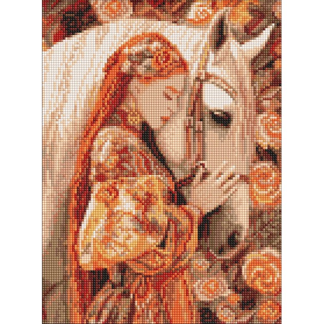 Алмазна мозаїка "Зв’язок душ" 30*40см, в термопакете, ТМ Ідейка