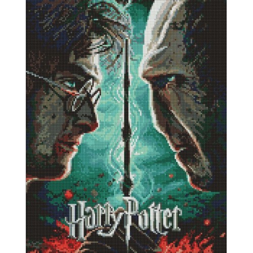Алмазна мозаїка WB "Harry Potter: Гаррі та Волдеморт" 40*50см, в термопакете, ТМ Ідейка