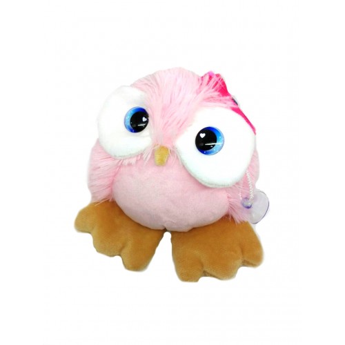 М'яка іграшка на присосці "Совушка Мія" рожева, 12см, ТМ Dreamtoys