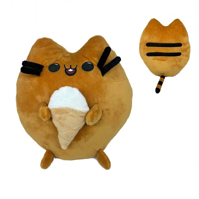 М'яка іграшка "Пушин кет Кругляш" з морозивом, рудий, 26см, ТМ Dreamtoys