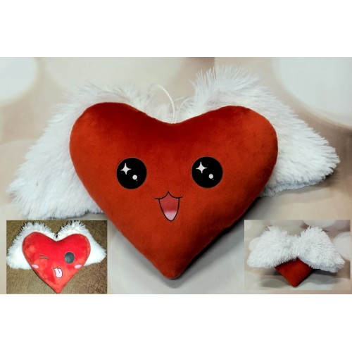 М'яка іграшка на присосці серце "Dream LOVE" з крильцями 26*15см, ТМ Dreamtoys