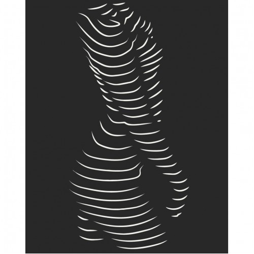 Картина за номерами "Звабливий силует" 40*50см лак, термопакет, ТМ ART Craft