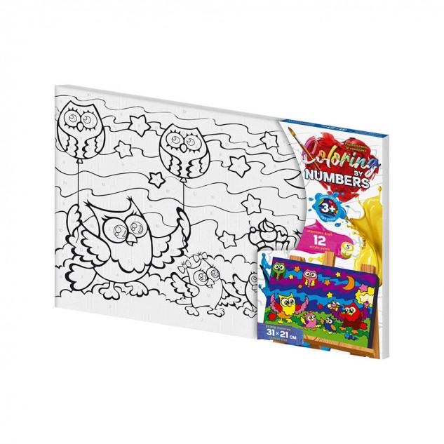 Розмальовка за номерами "Coloring by numbers" 31см*21см с.2 (10)