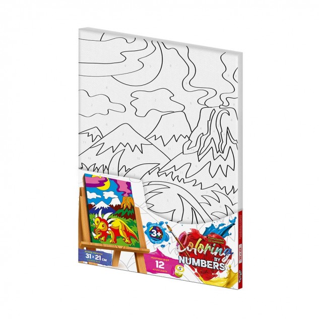 Розмальовка за номерами "Coloring by numbers" 31см*21см с.2 (10)