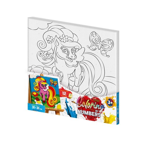 Розмальовка за номерами "Coloring by numbers" 31см*31см с.1 (10)