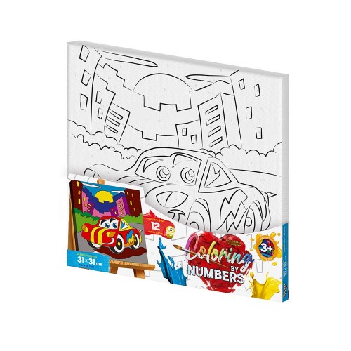 Розмальовка за номерами "Coloring by numbers" 31см*31см с.1 (10)
