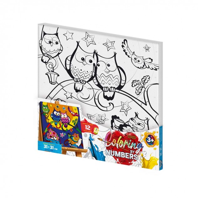 Розмальовка за номерами "Coloring by numbers" 31см*31см с.1 (10)