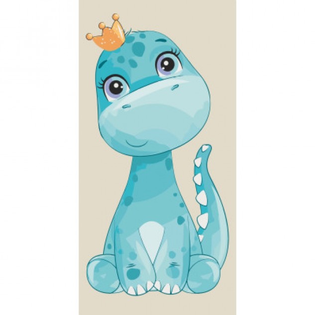 Картина за номерами "Cute dino" лак 40*80см, термопакет, ТМ ART Craft