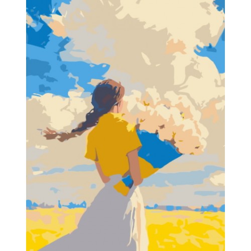 Картина за номерами "Вільне поле" лак 40*50см, термопакет, ТМ ART Craft