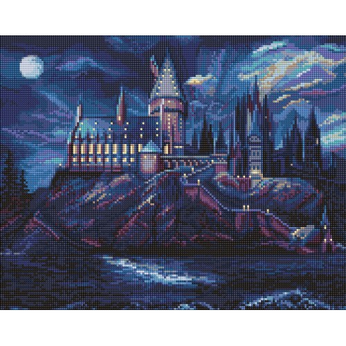 Алмазна мозаїка WB "Harry Potter: Таємничий Гоґвортс" 40*50см, термопакет, ТМ Ідейка