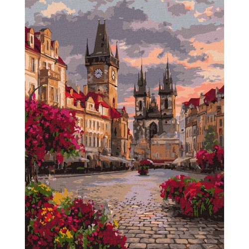 Картина за номерами "Велич Праги" 40*50см, термопакет, ТМ Ідейка