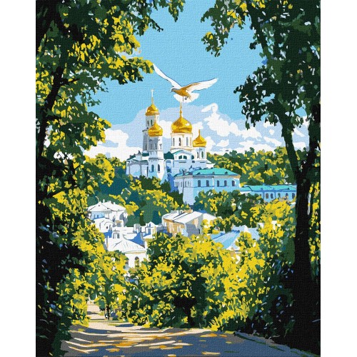 Картина за номерами "Собор духовності" 40*50см, термопакет, ТМ Ідейка