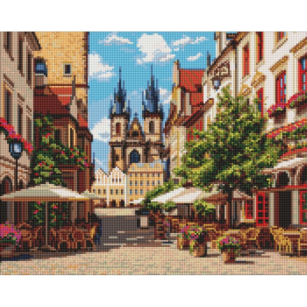 Алмазна мозаїка "Празький ранок" 40*50см, термопакет, ТМ Ідейка