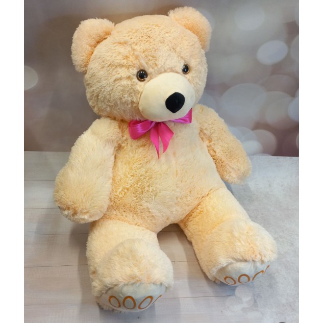 М'яка іграшка ведмідь "Проха" персик, 110см, ТМ Dreamtoys