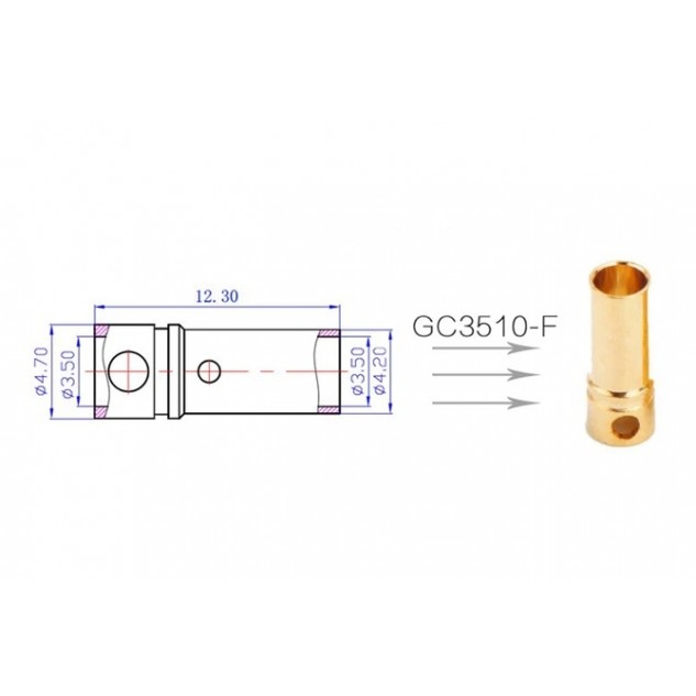 50 шт - Коннекторы AMASS GC3510 3.5MM Female